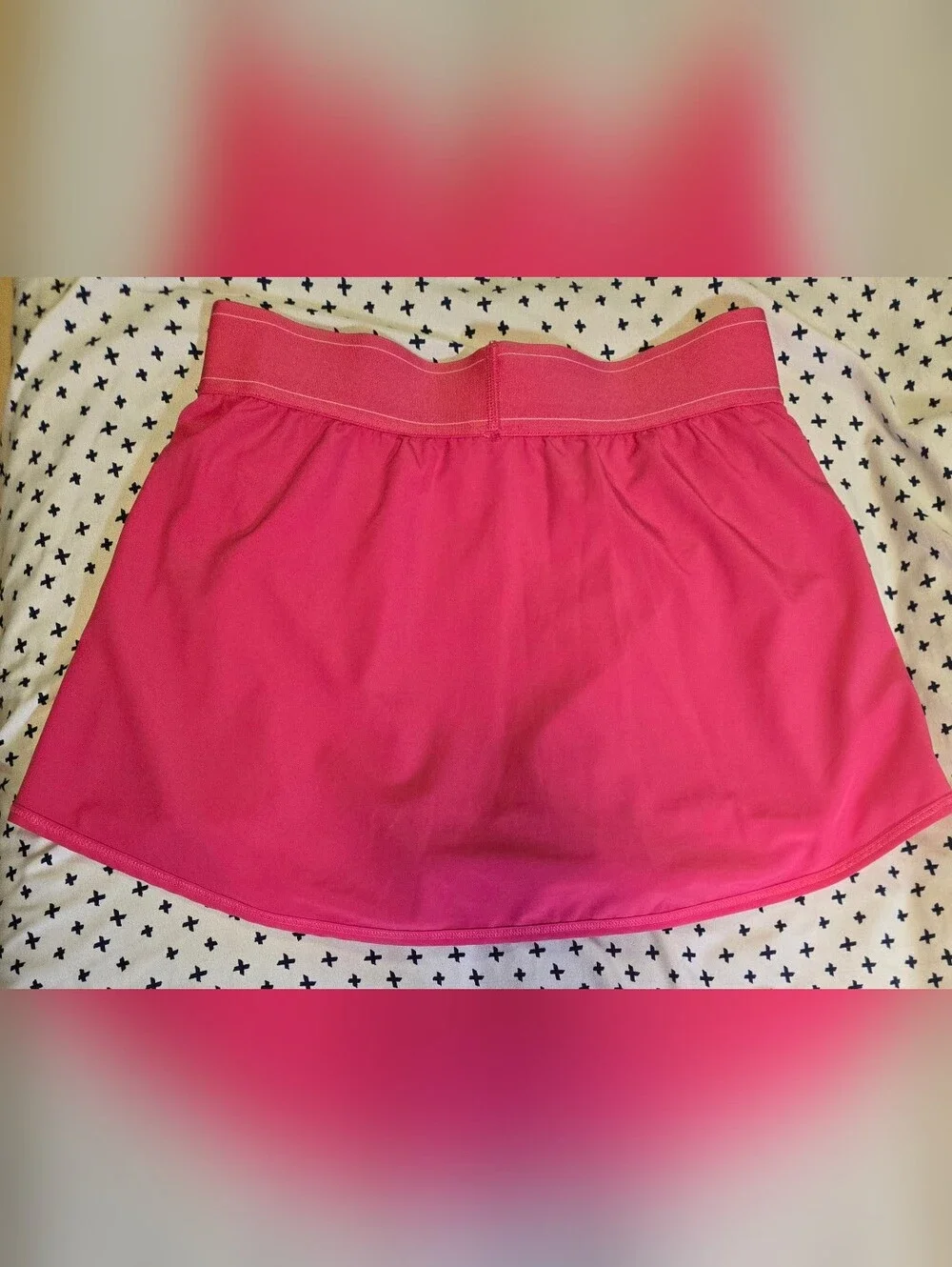ALO Yoga Women's Pink Summer Crush Match Point Skirt